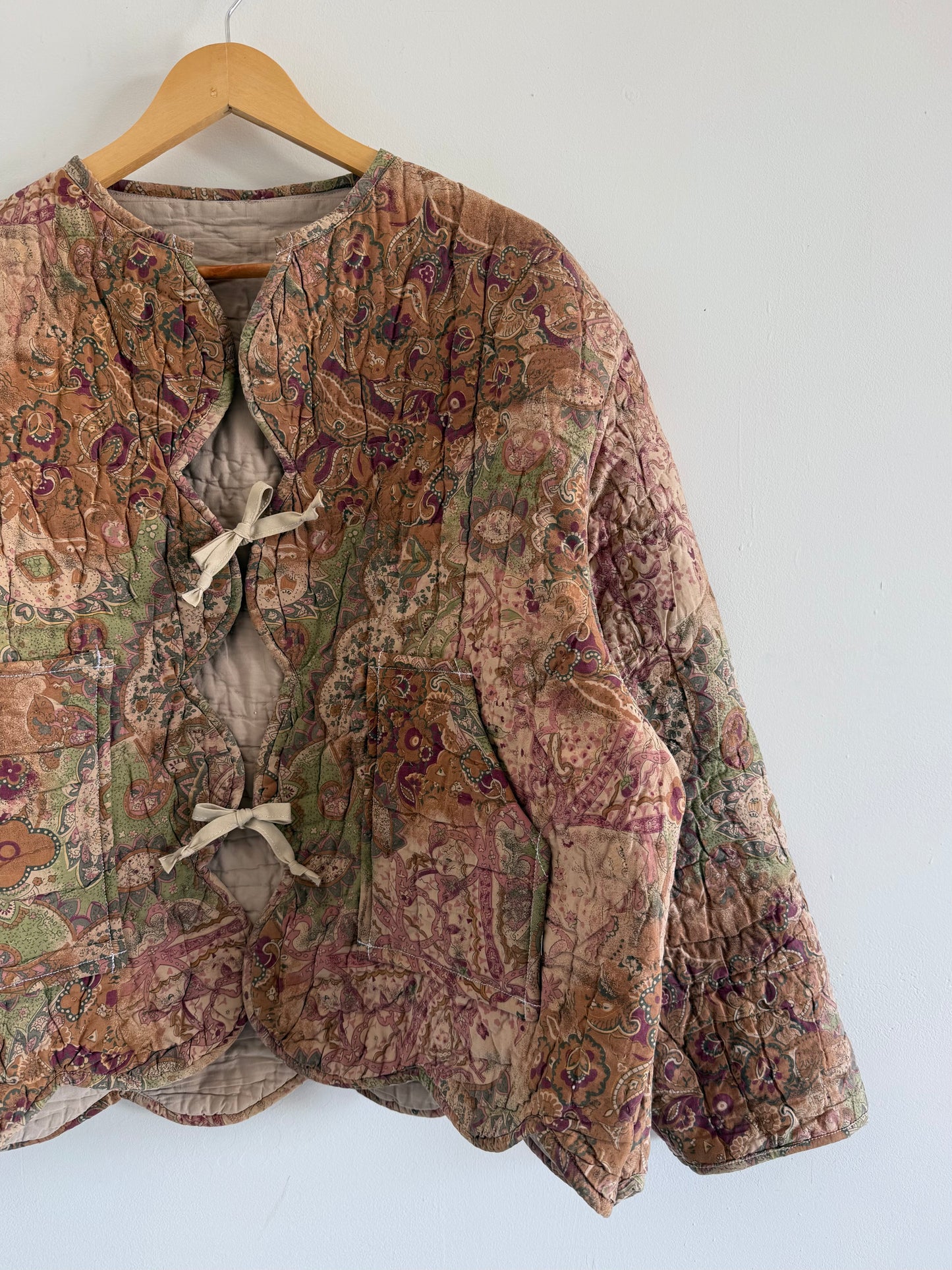 Quilt Tie Jacket - L