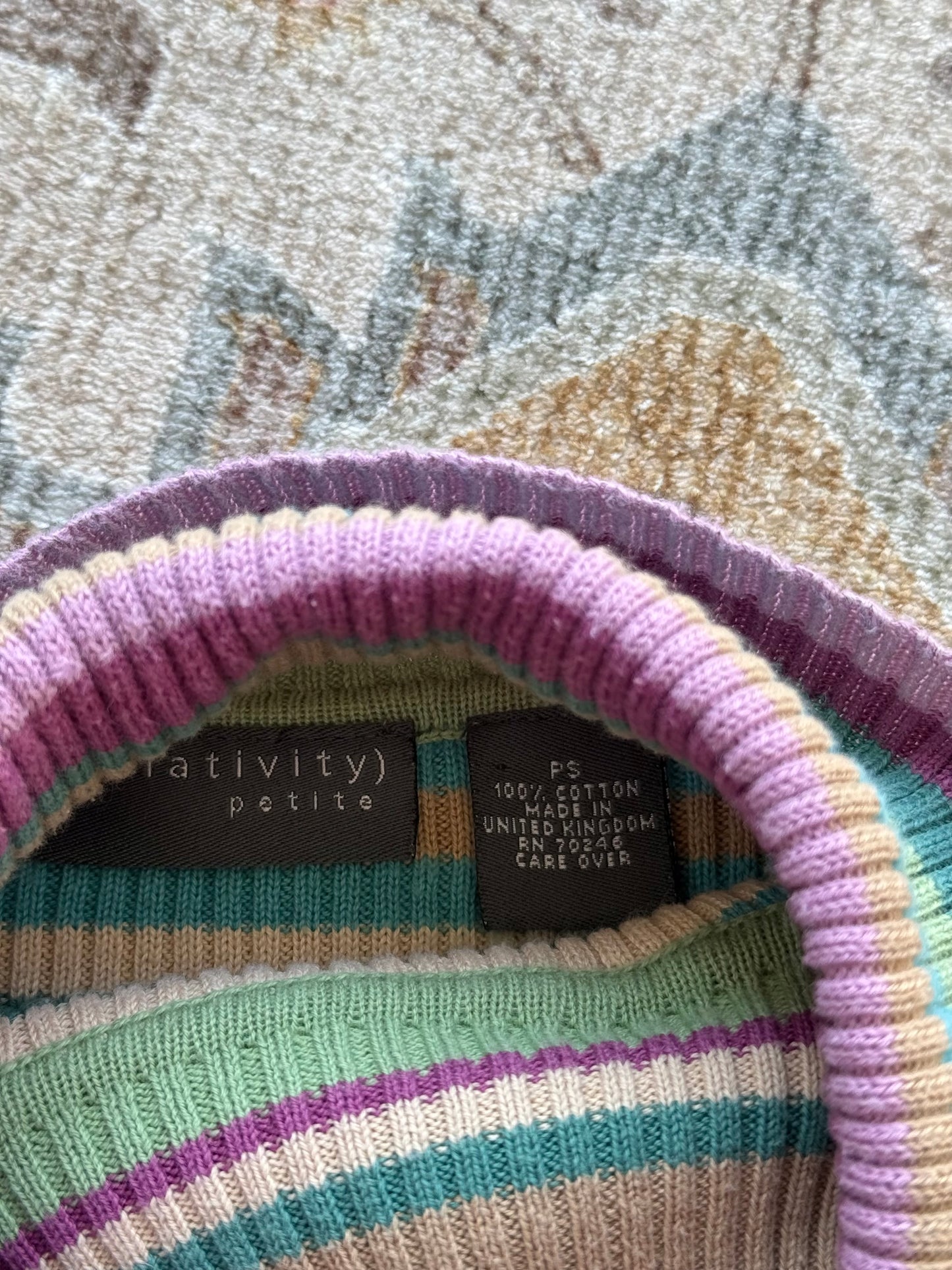 Striped Turtleneck - S