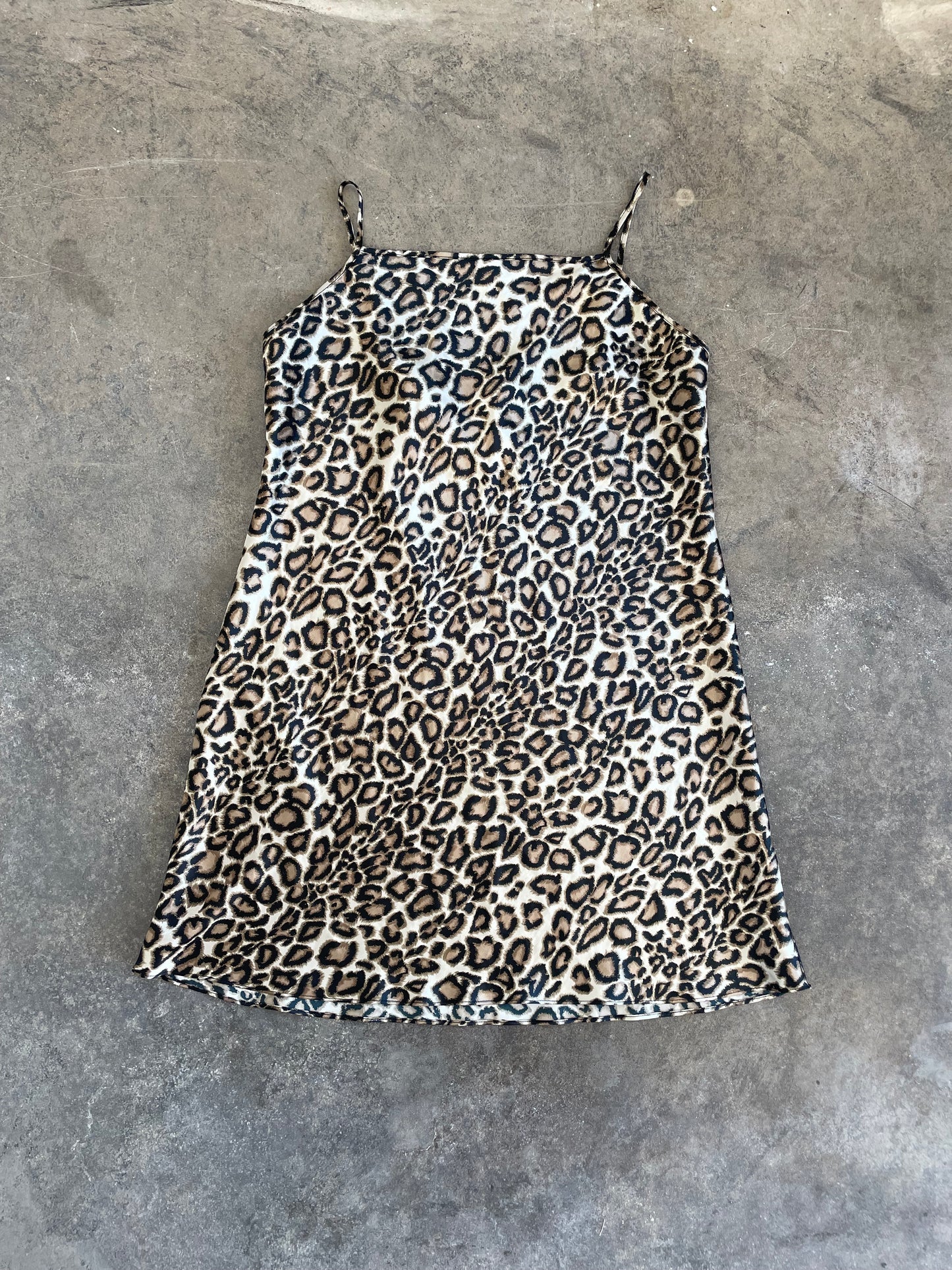 Leopard Slip Dress - L