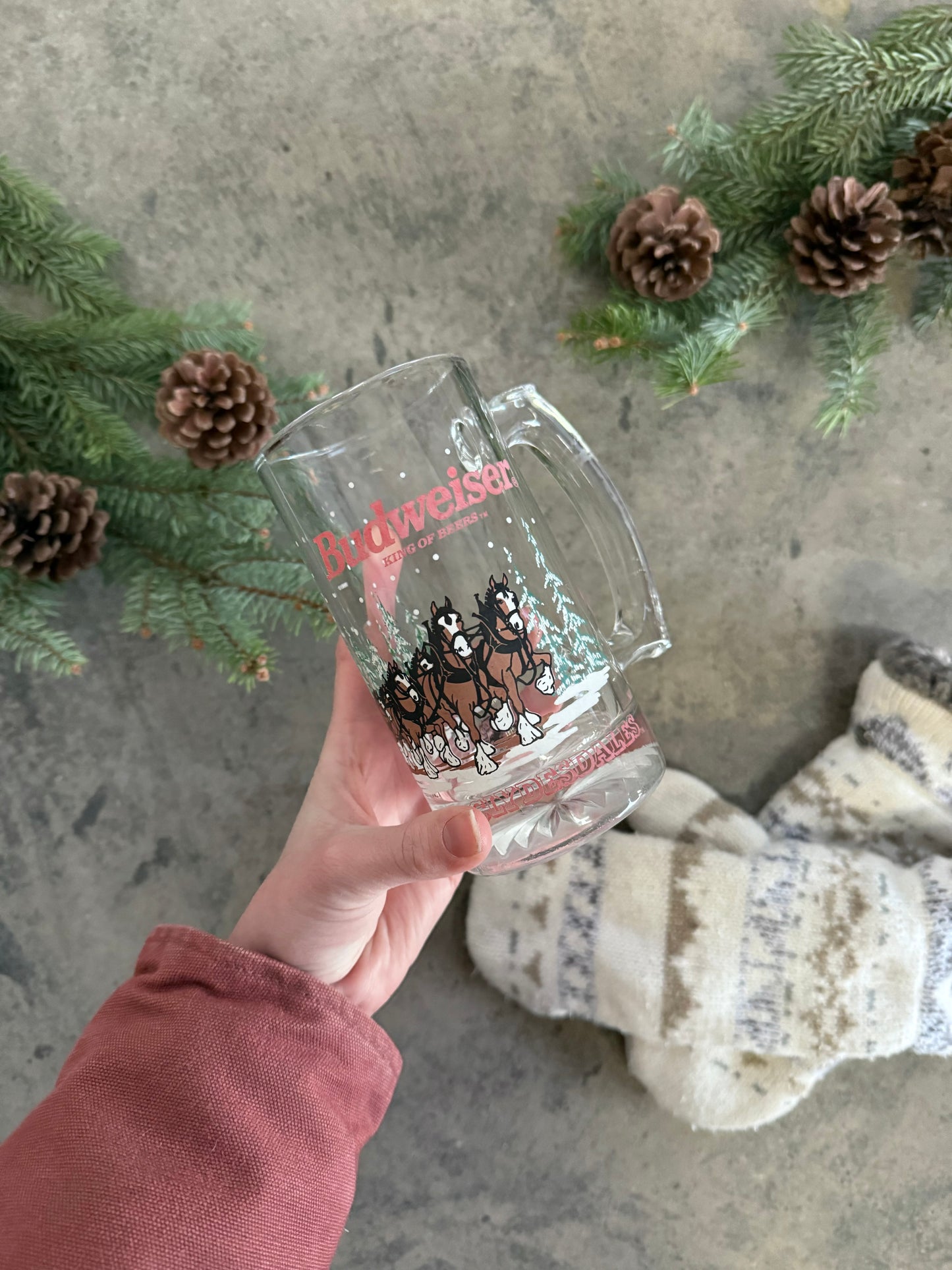 Budweiser Stein Glass