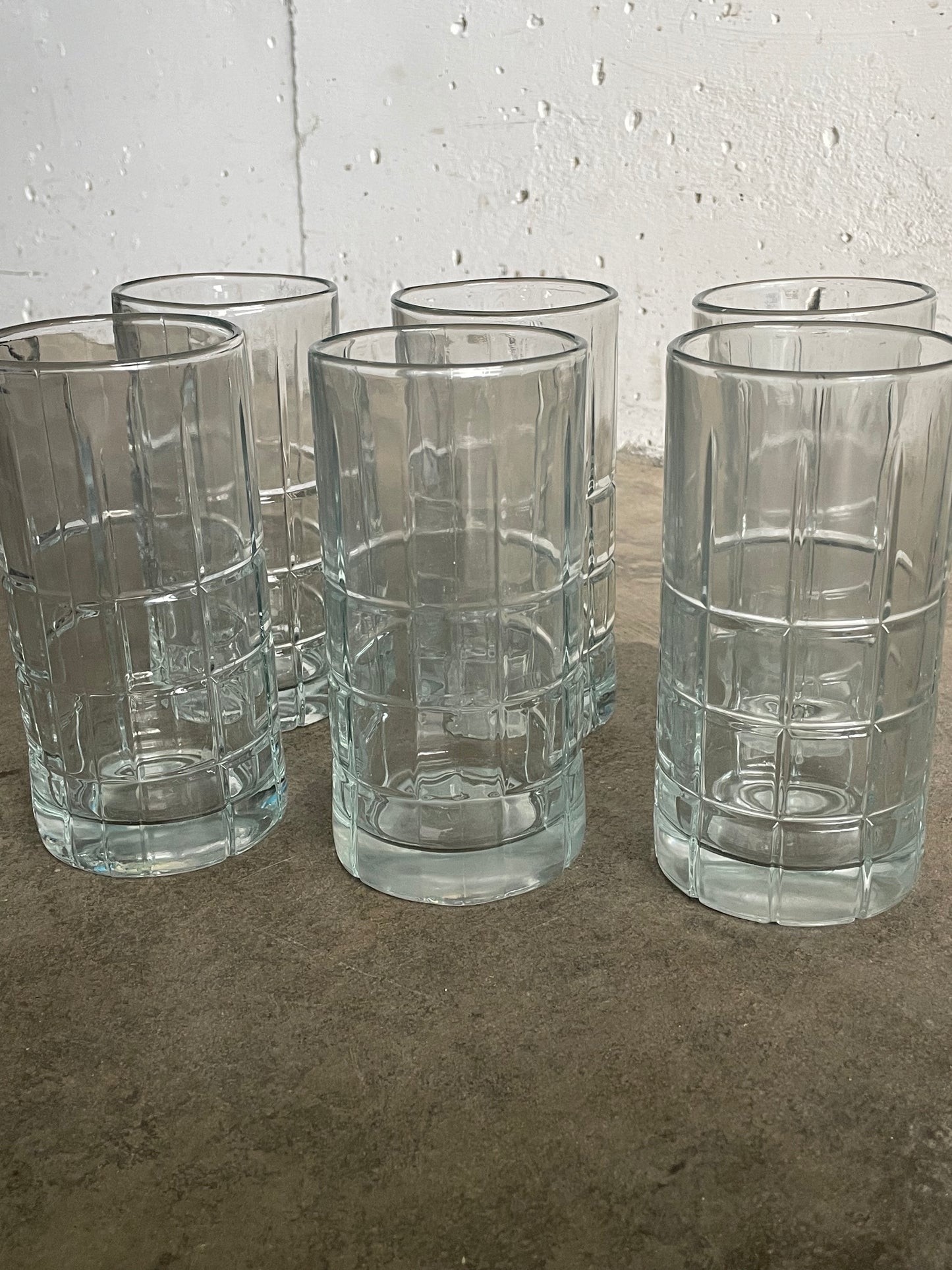 Clear Drinking Glass - Set of 2