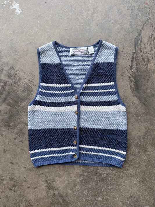 Striped Sweater Vest - M