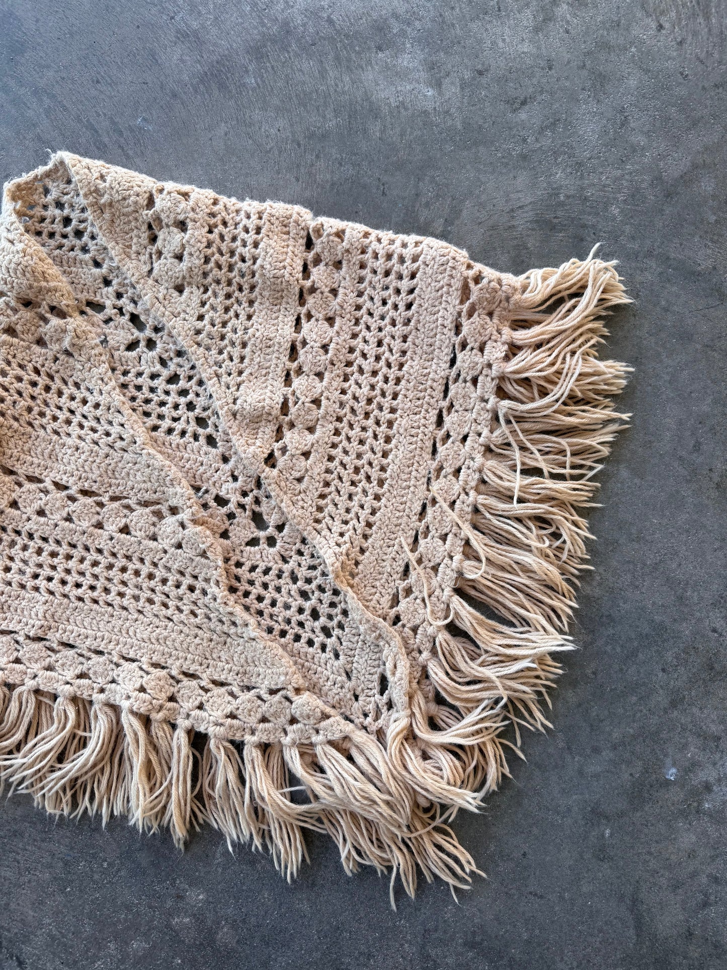 Crochet Poncho Shawl - One Size