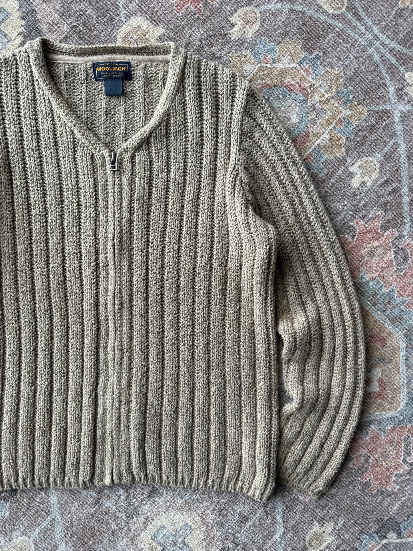 Zip Up Cardigan - M