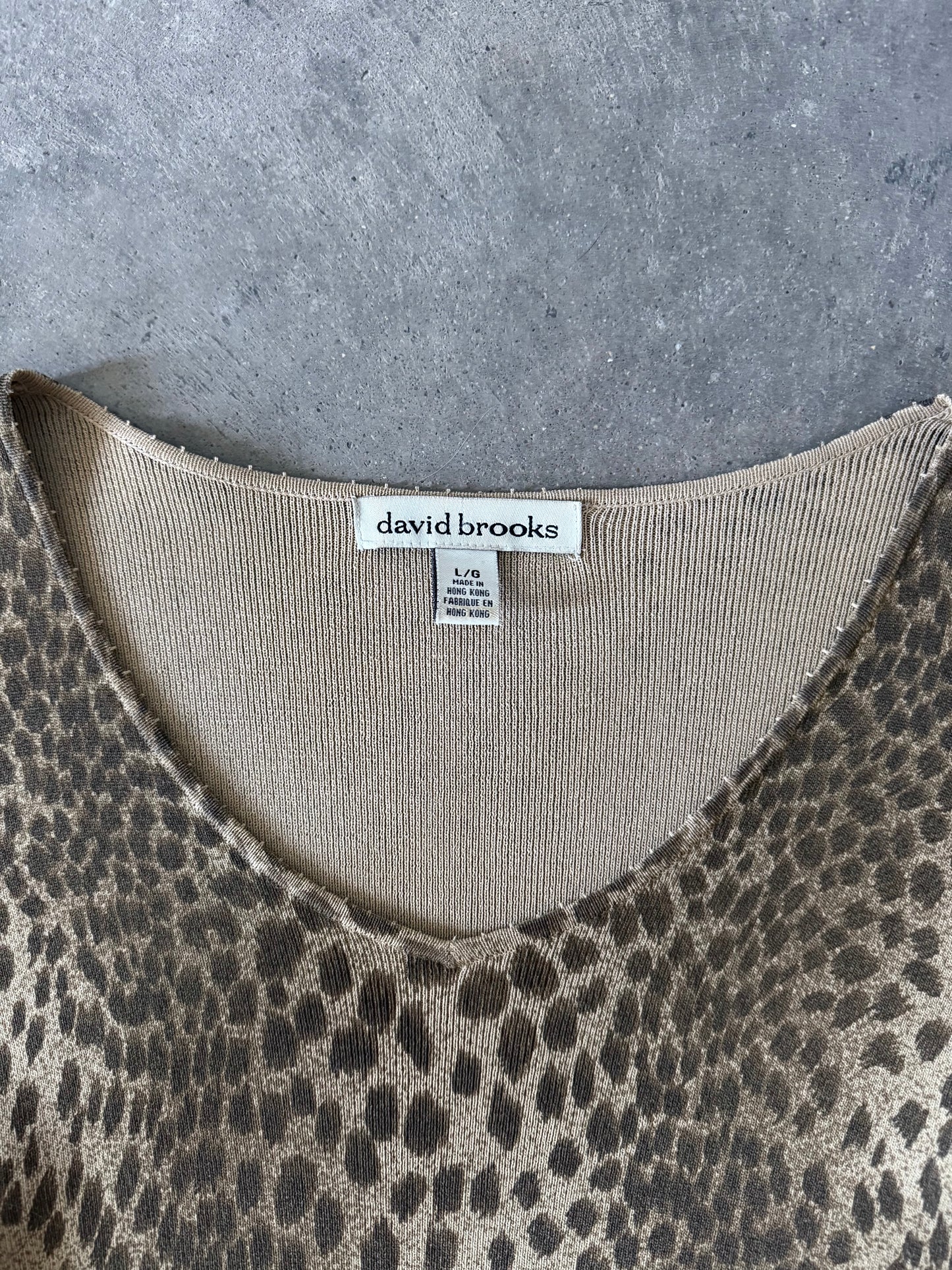 Leopard Print Top - L