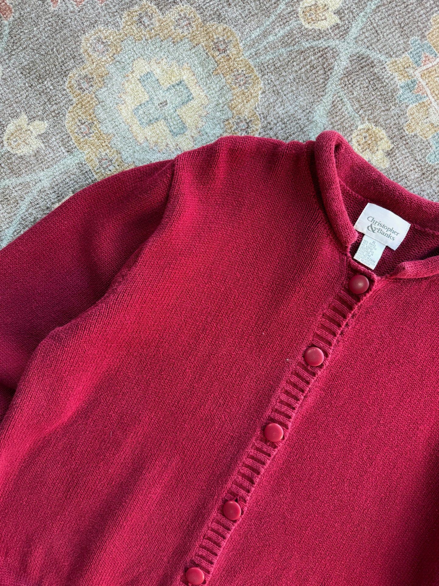 Roll Neck Cardigan - XL