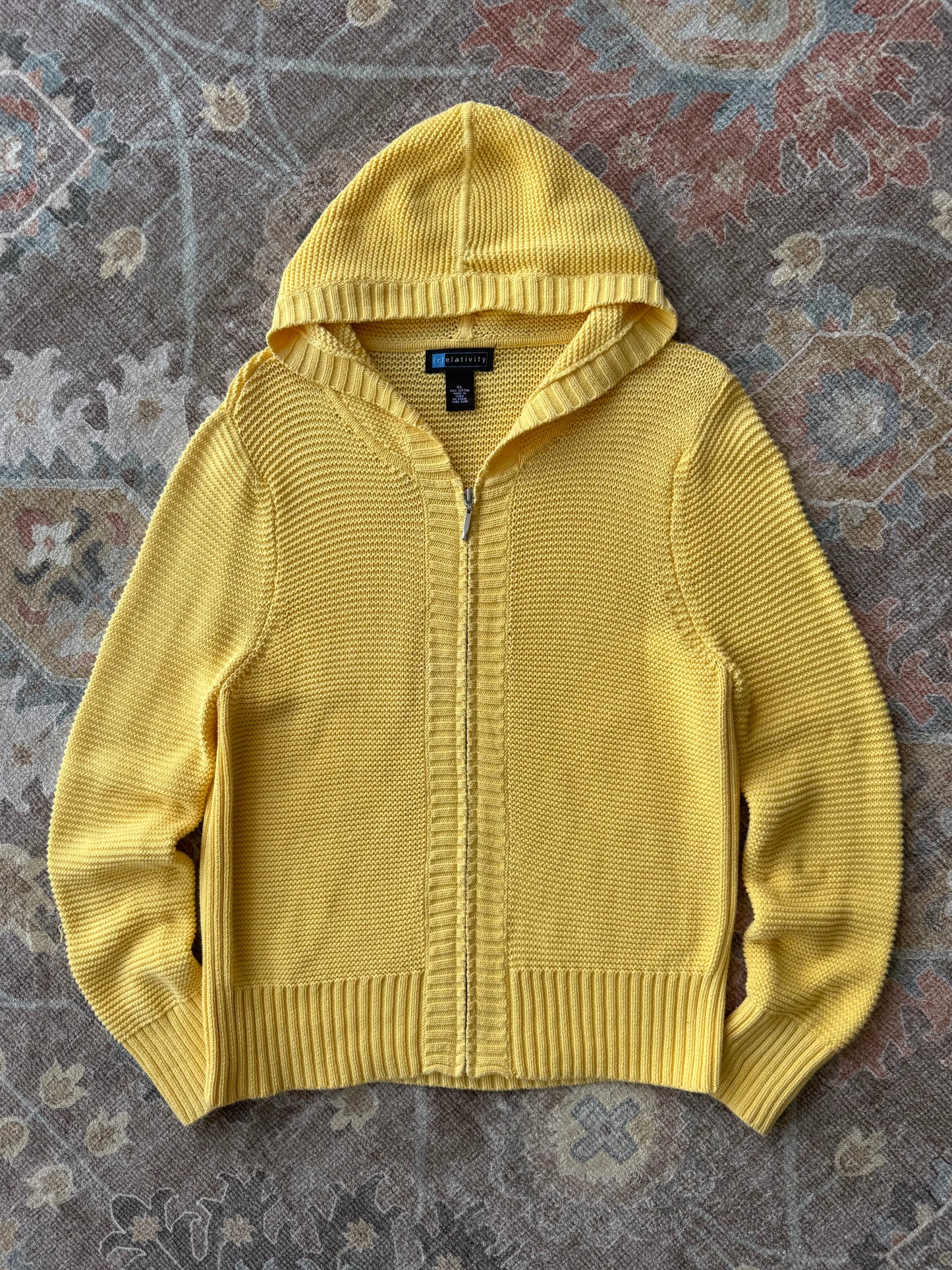 Zip Up Cardigan Hoodie - XL