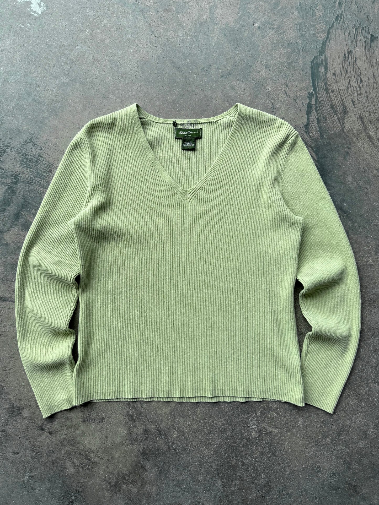 Ribbed Long Sleeve - L