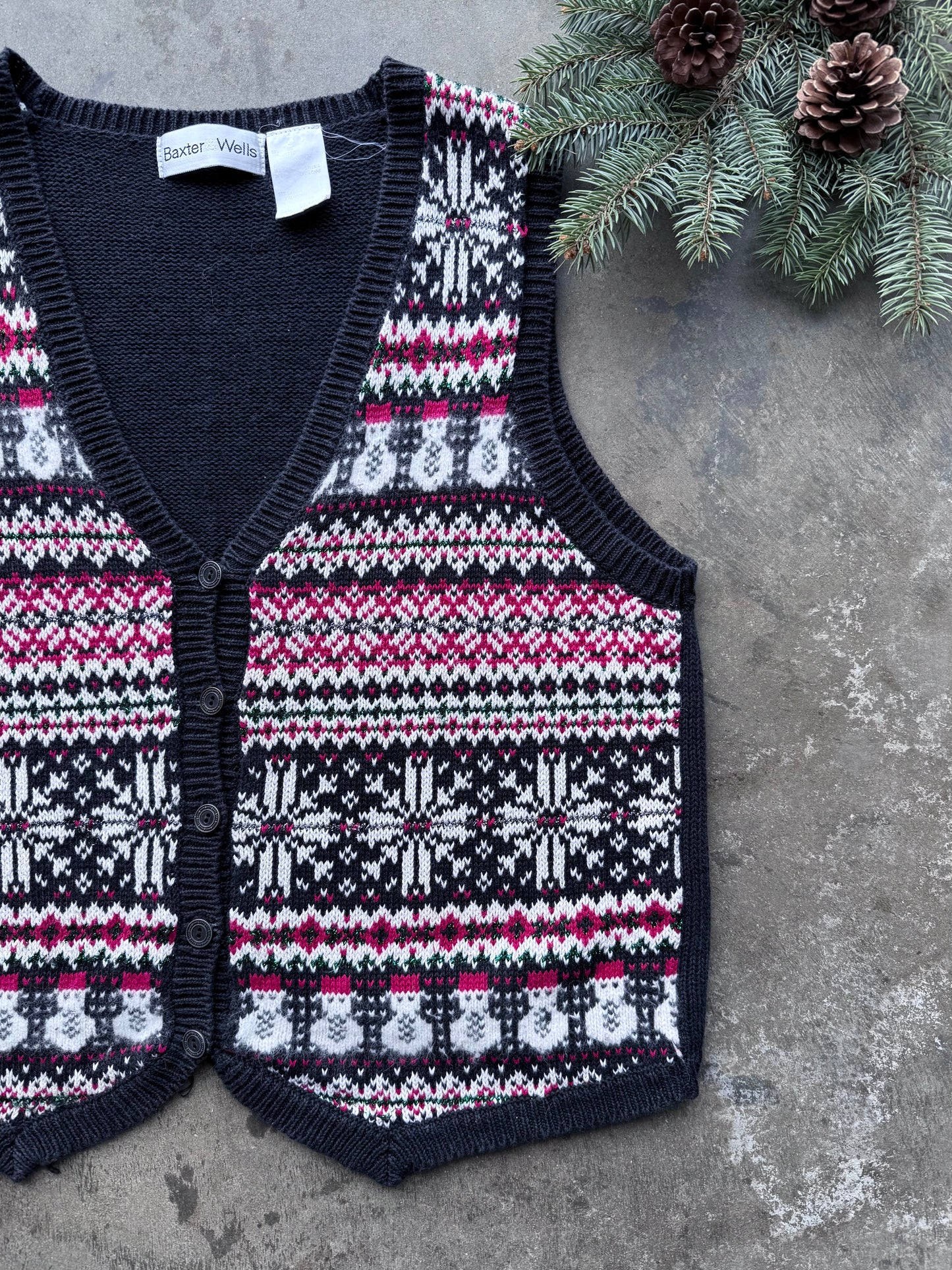 Christmas Sweater Vest - L