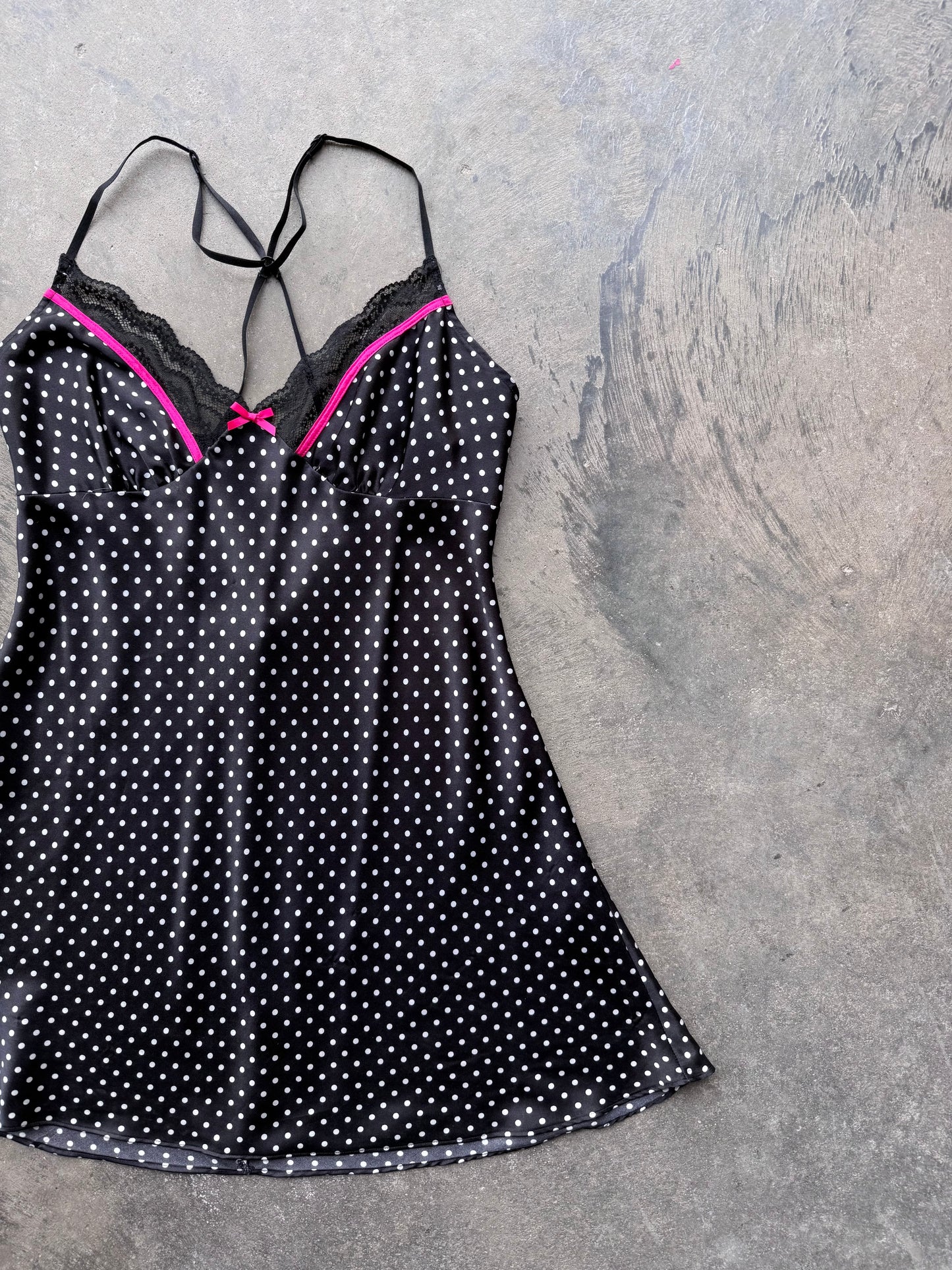 Polka Dot Slip Dress - L