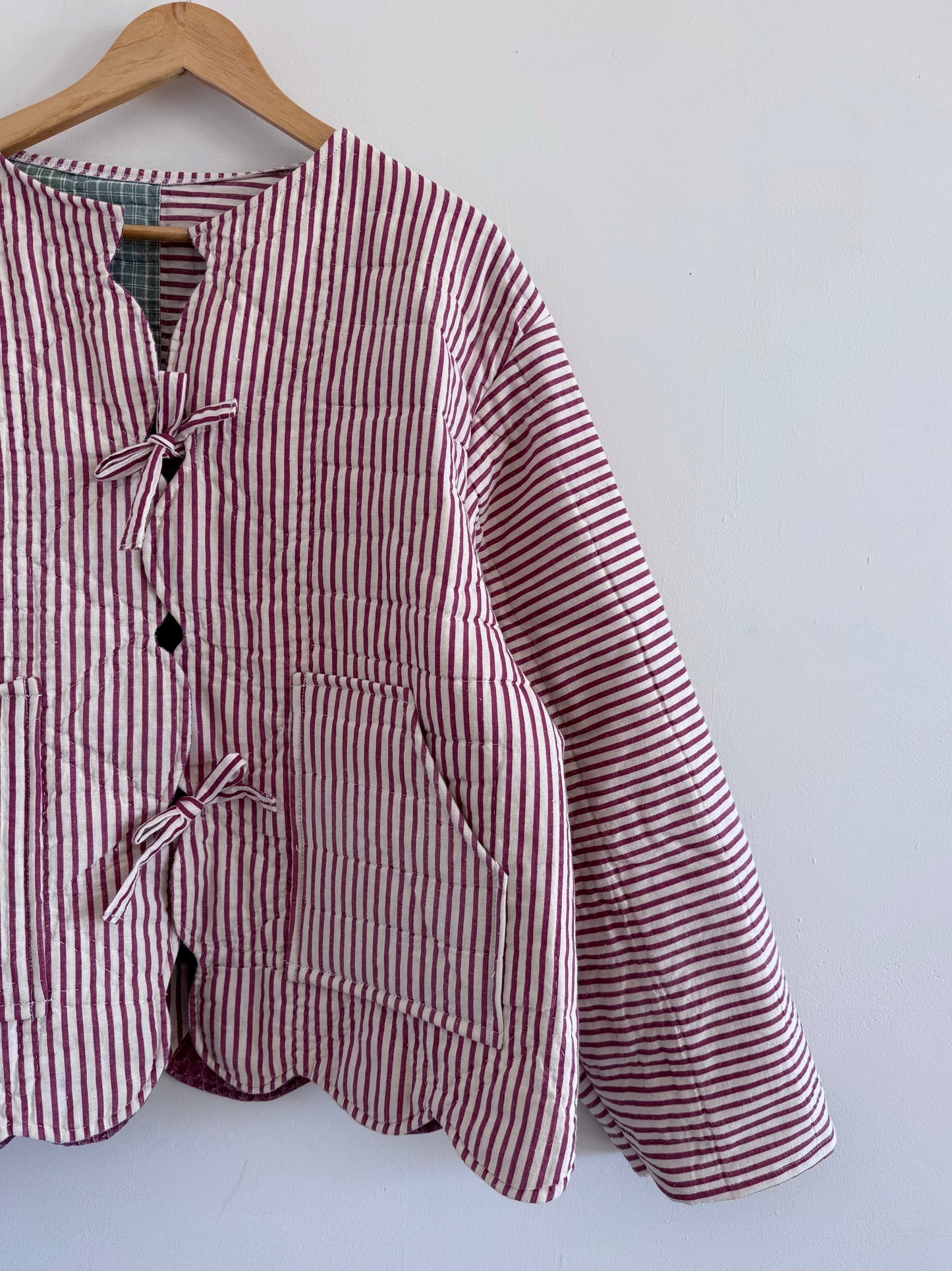 Quilt Tie Jacket - L