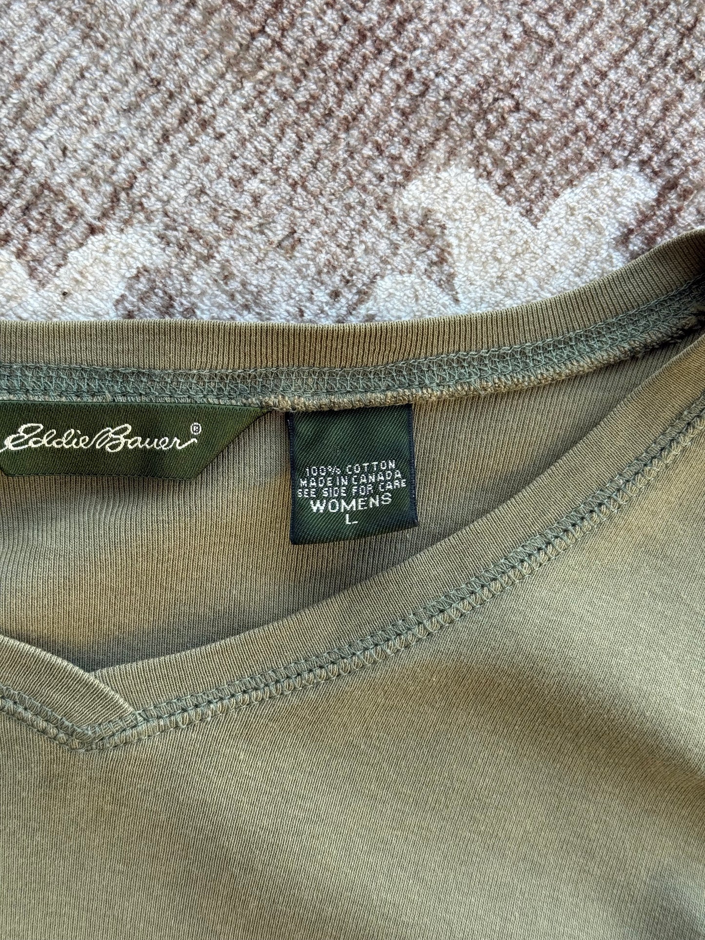 V-Neck 3/4 Sleeve - L