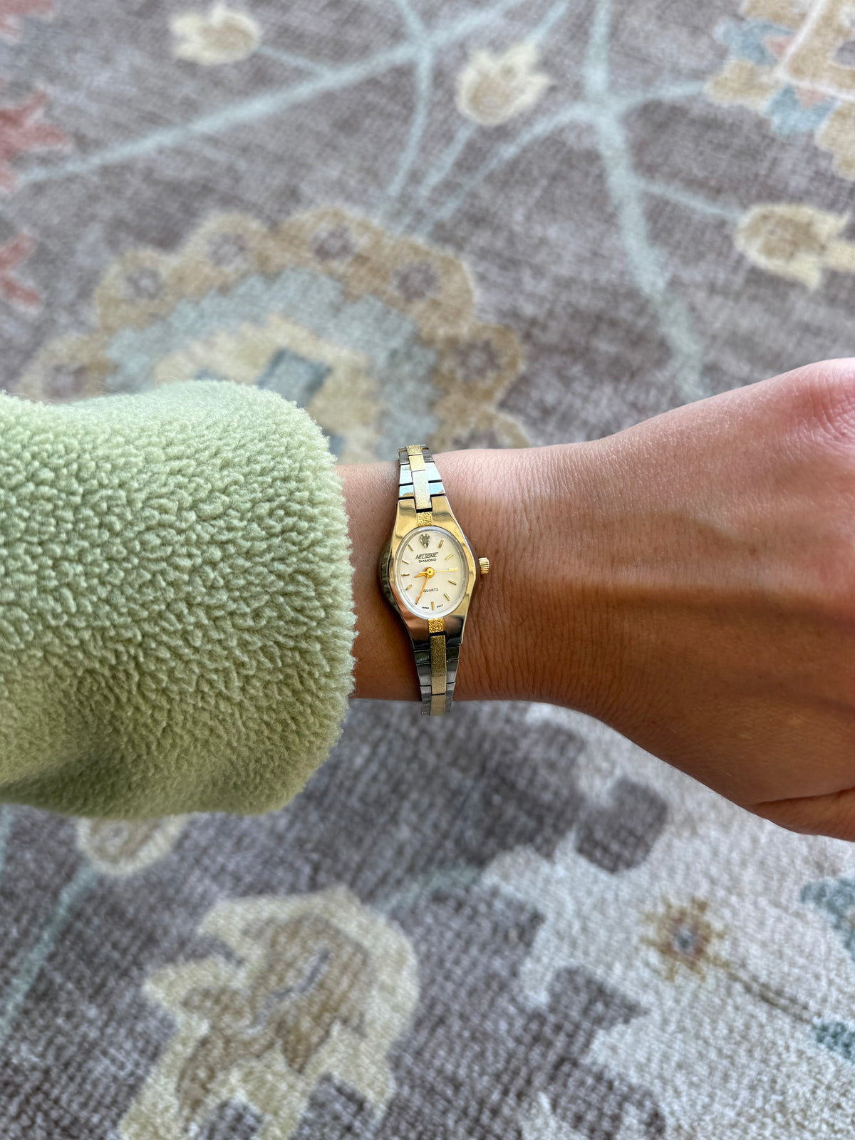 Two Tone Vintage Watch - 7” band