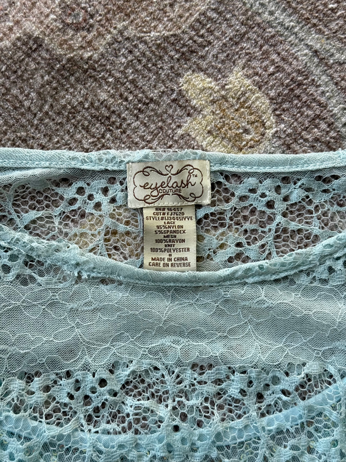 Sheer Lace Top - S