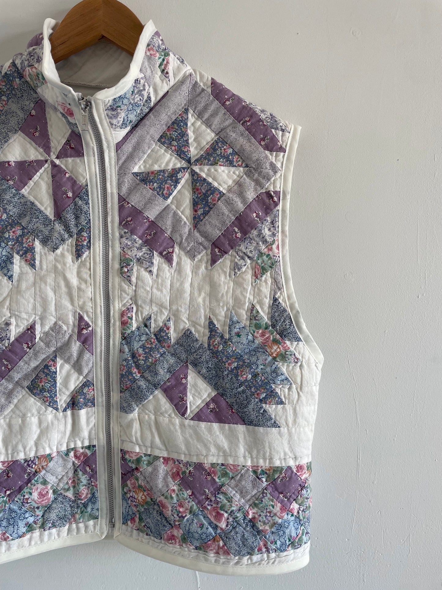 Quilt Zip Up Vest - S