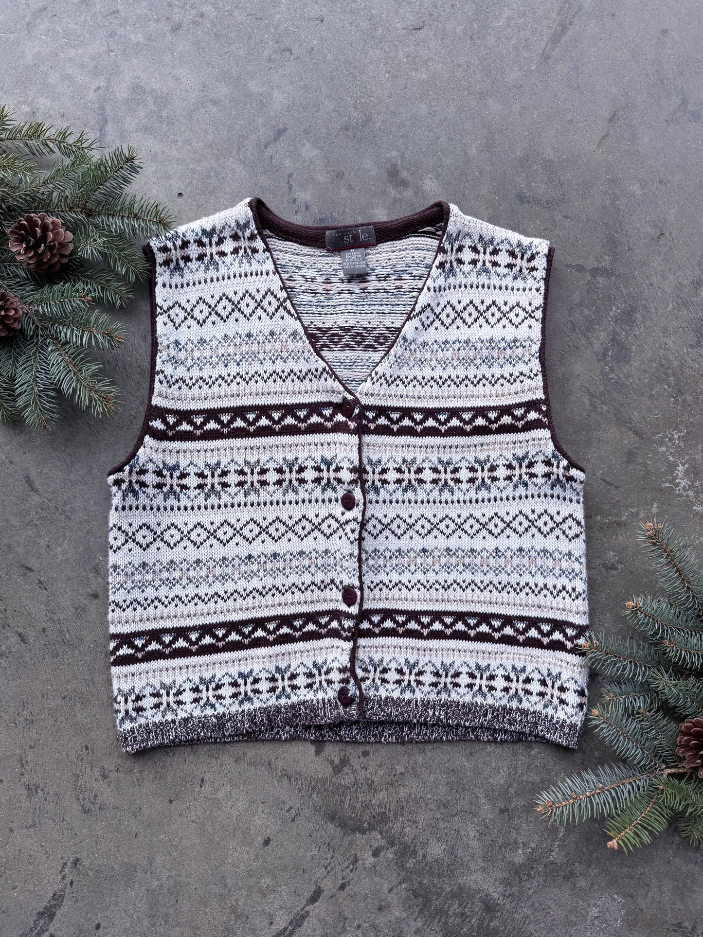 Nordic Sweater Vest - M