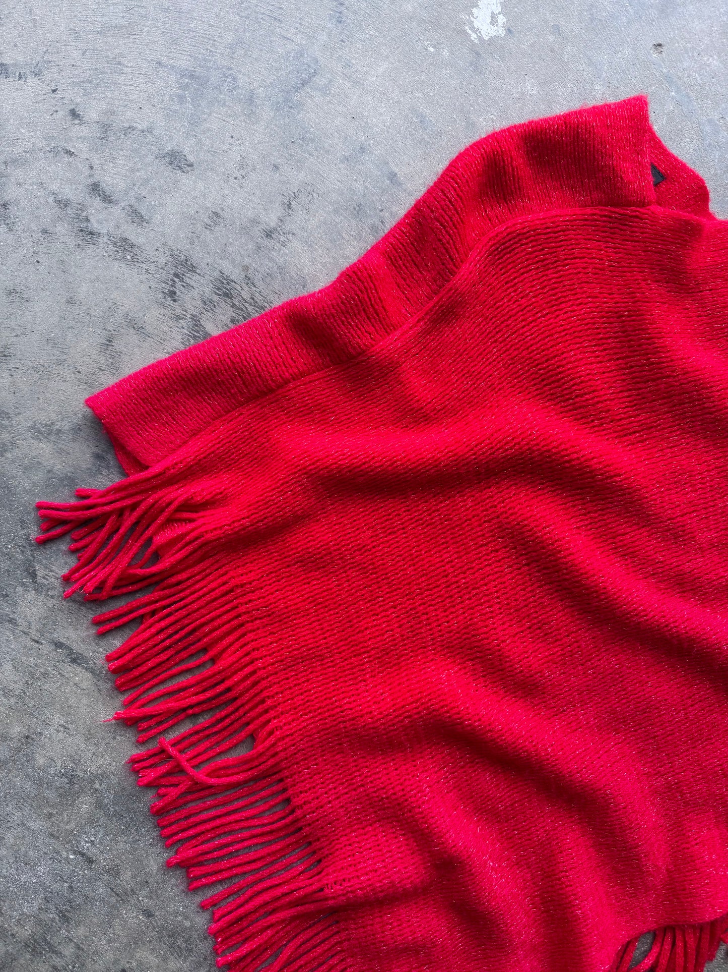 Fringe Poncho - M