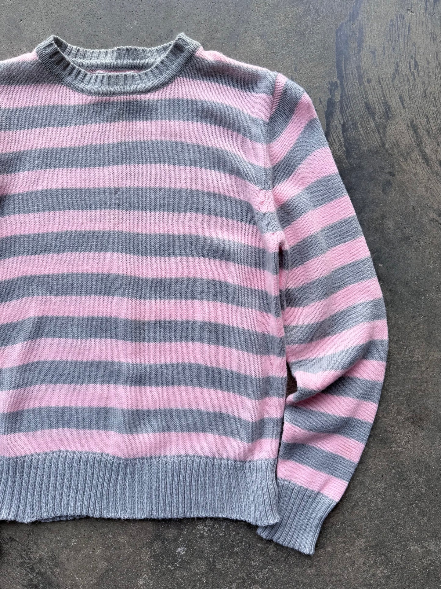 Striped Sweater - L