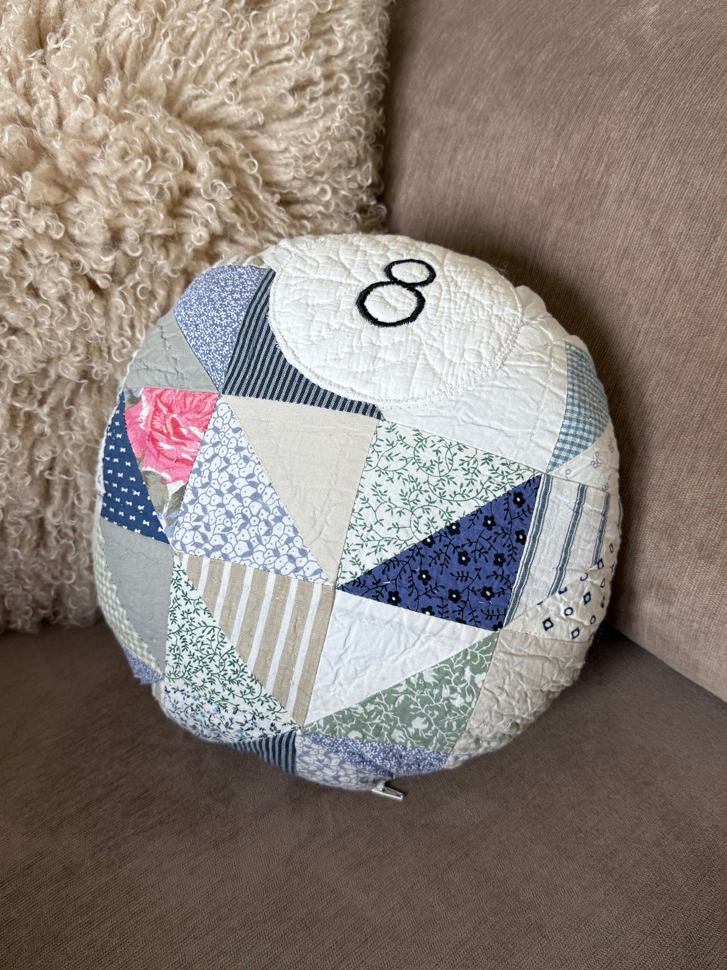 8 Ball Pillow - 13.5”