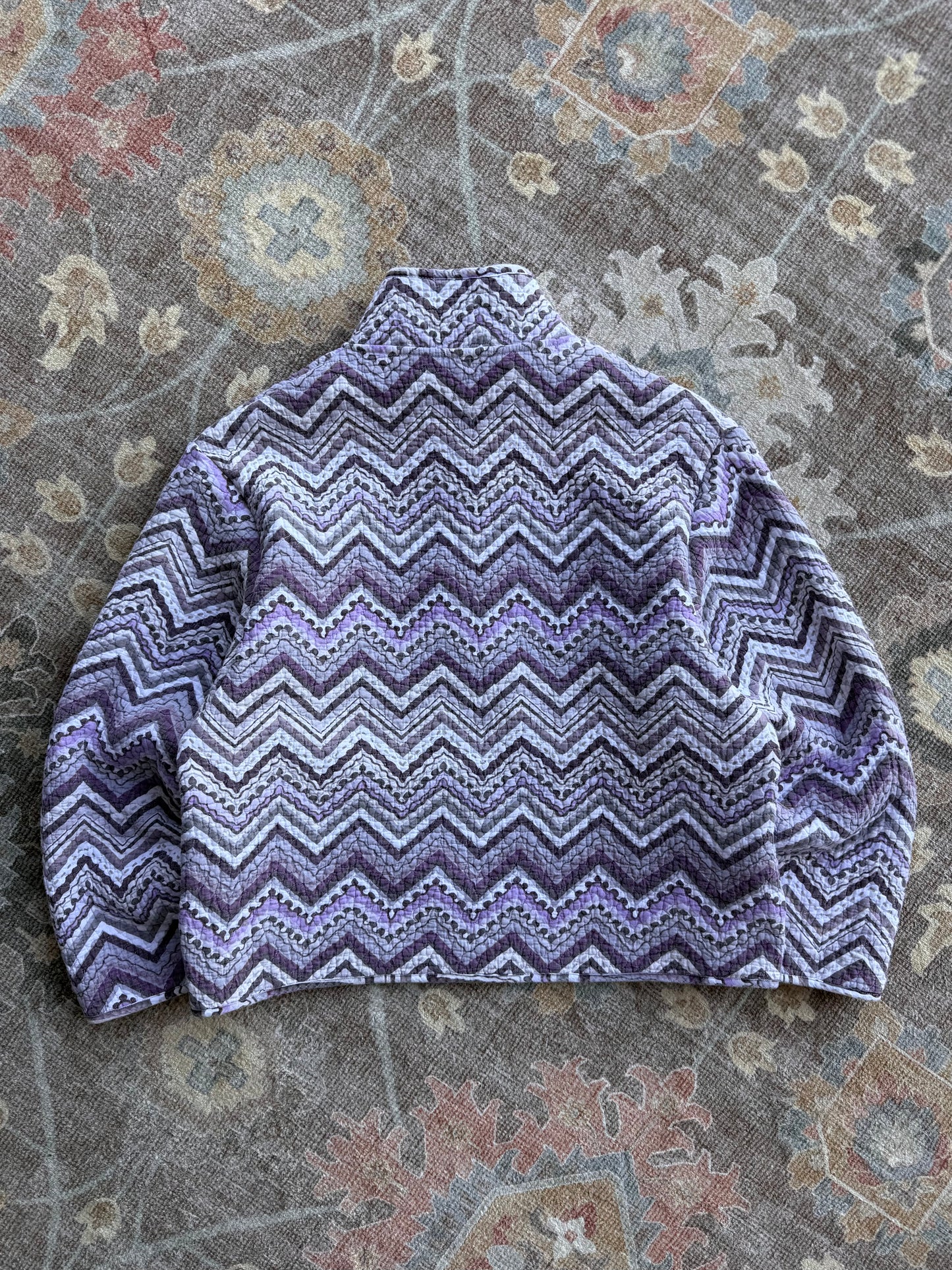 Quilt Snap Button Jacket - S