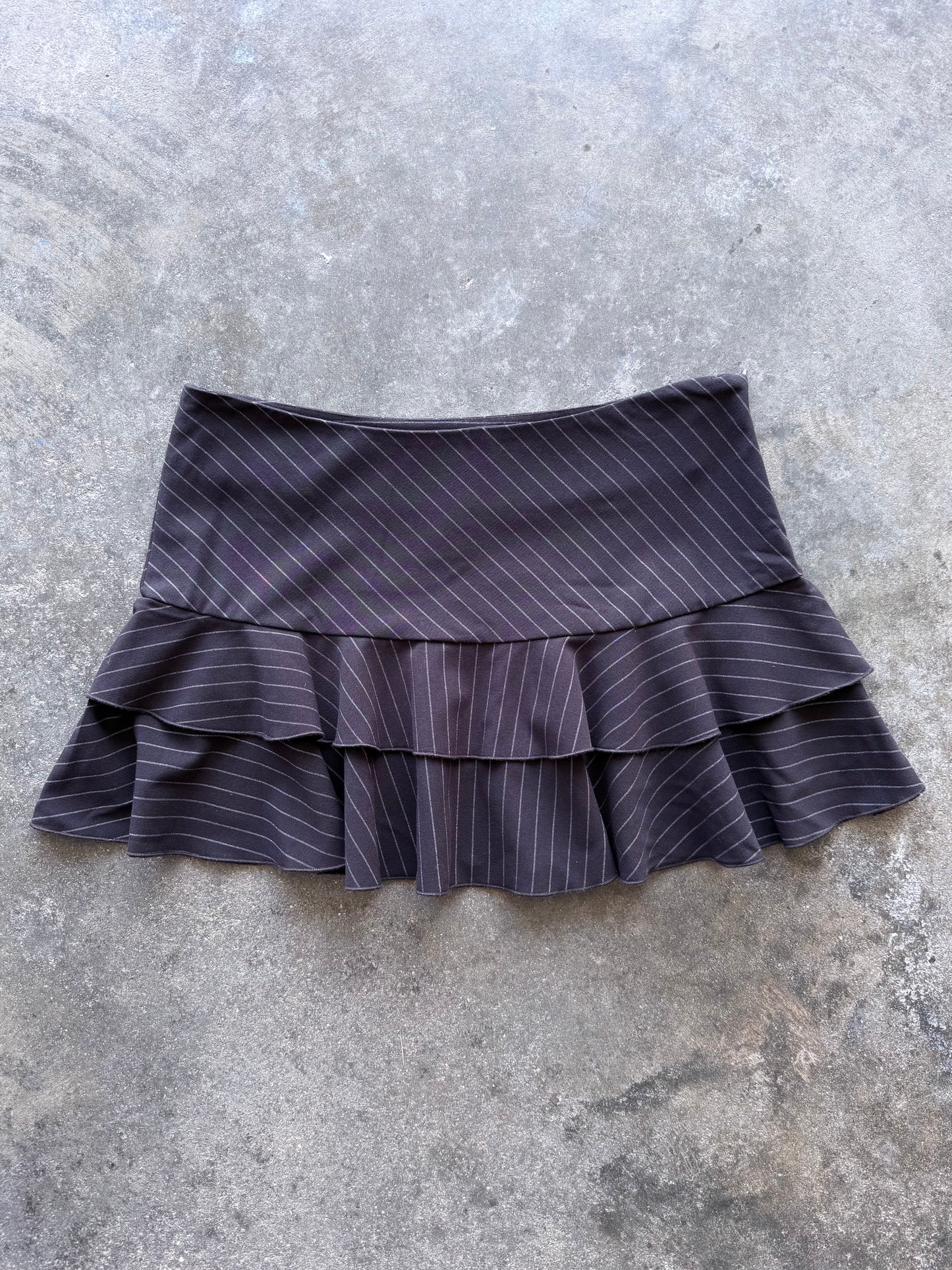 Pinstripe Mini Skirt - 32”