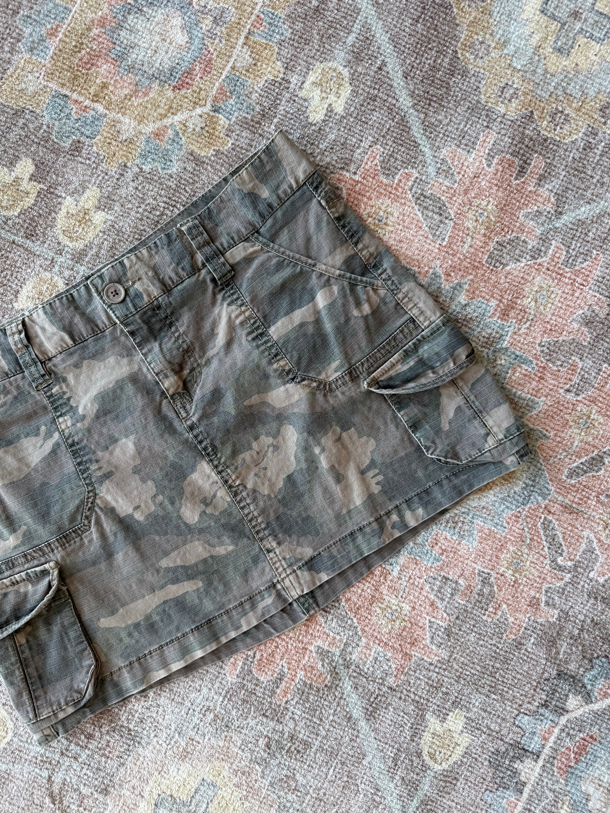 Camo Mini Skirt - 29”