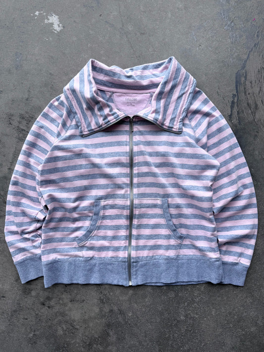 Striped Zip Up - XL