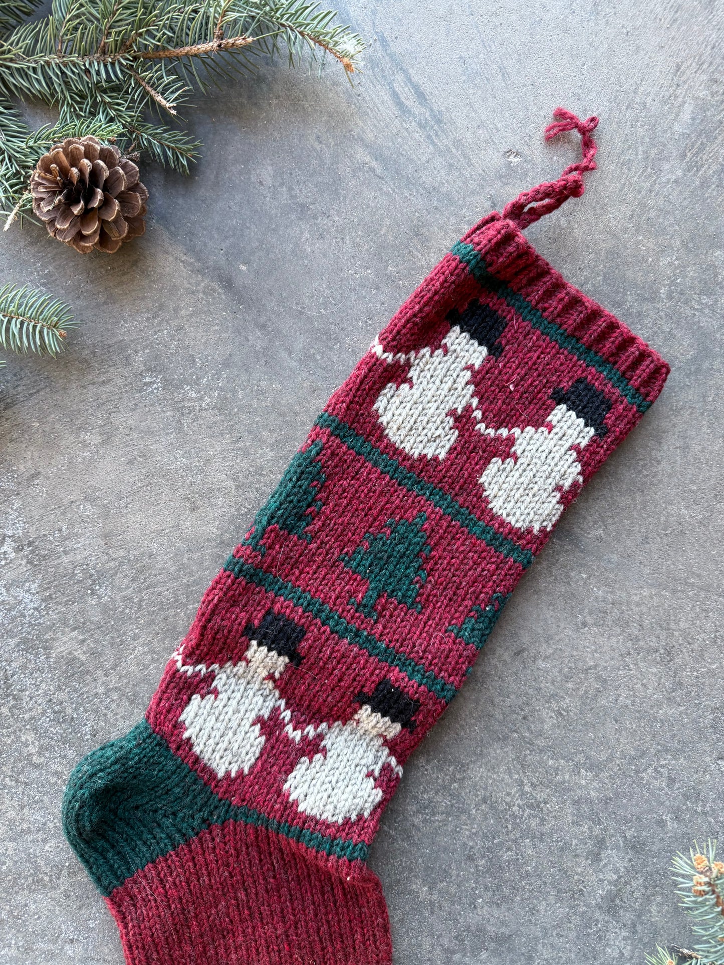 Vintage Wool Stocking