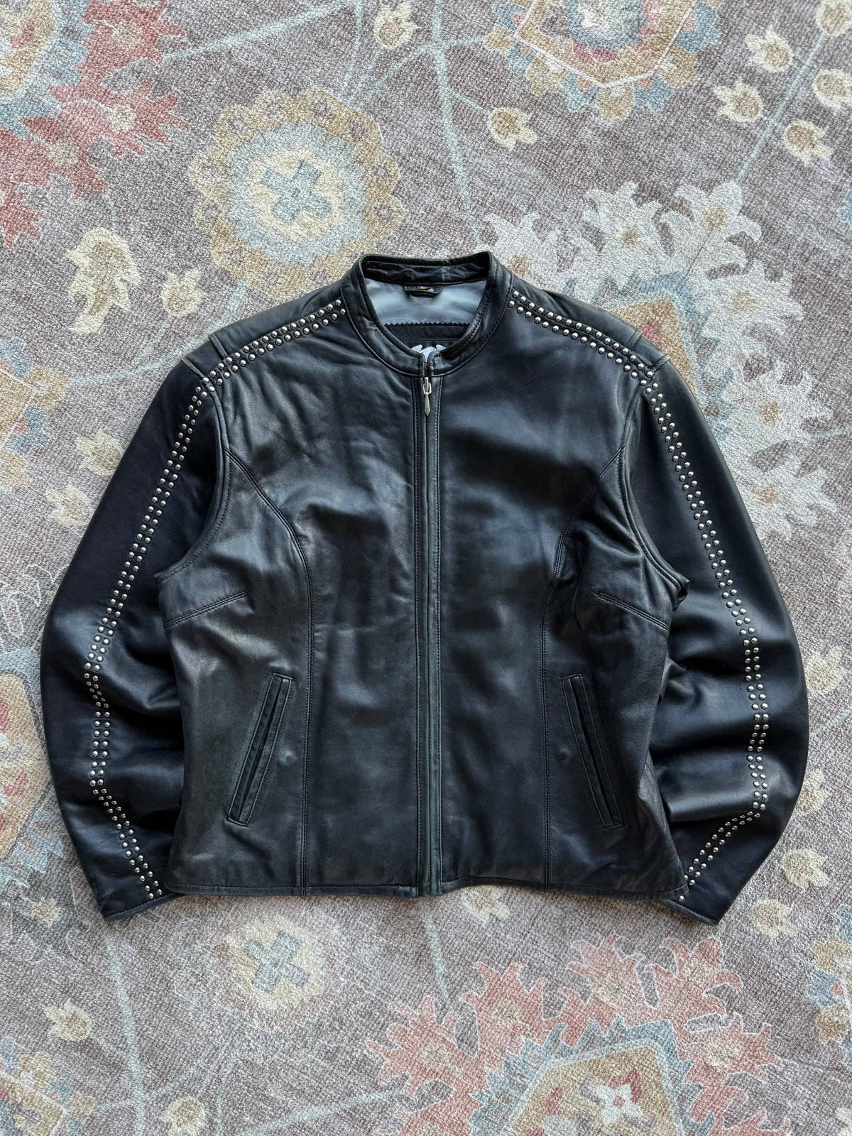 Harley Studded Leather Jacket - L