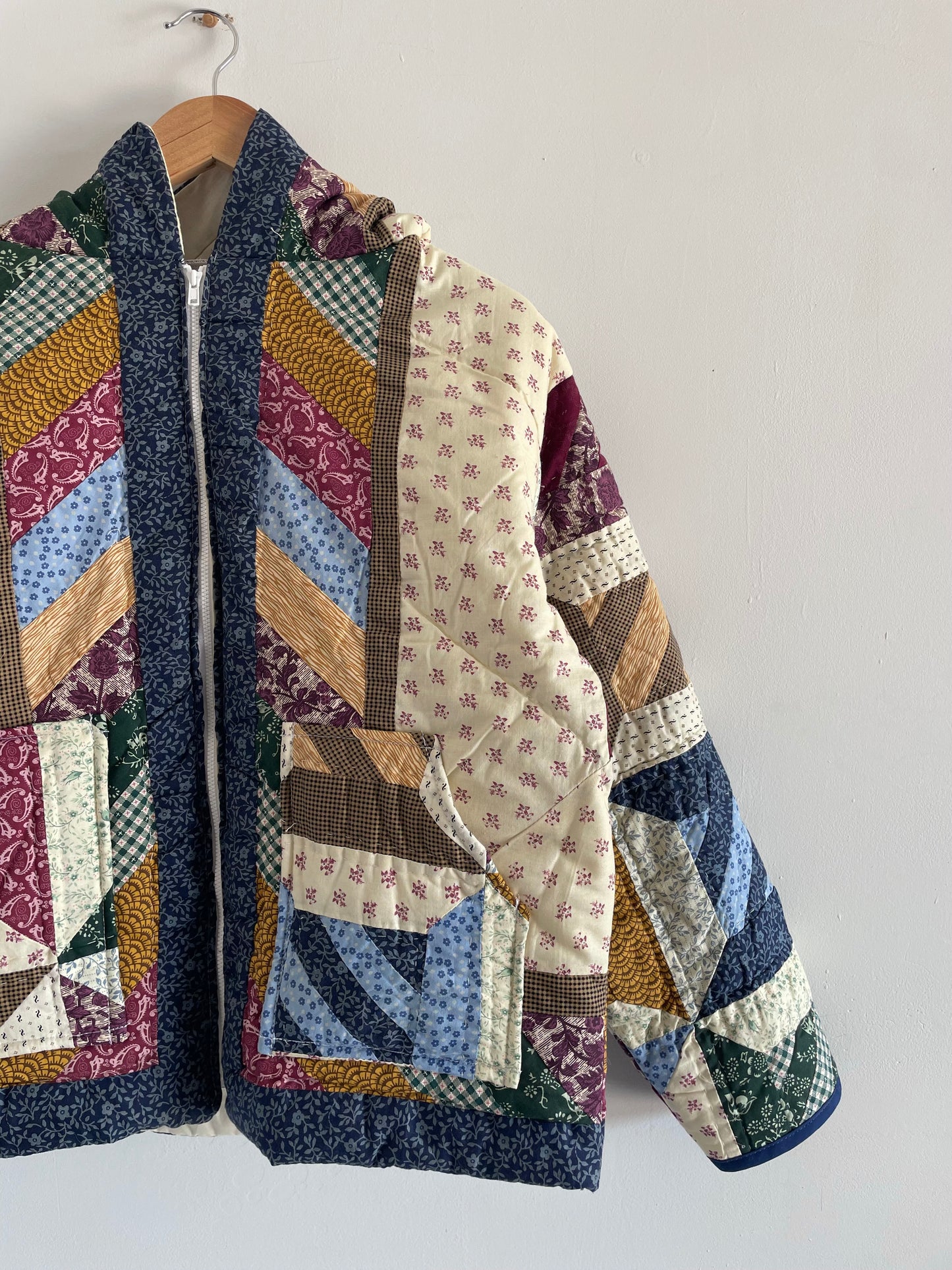 Quilt Hooded Jacket - M