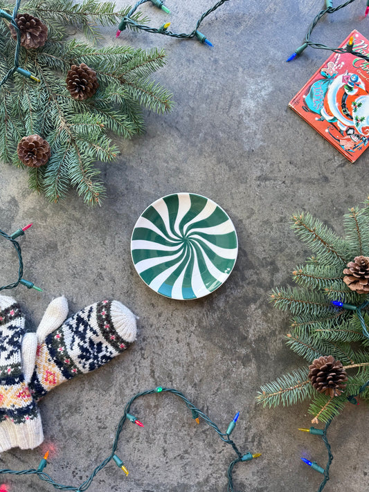 Candy Cane Plate