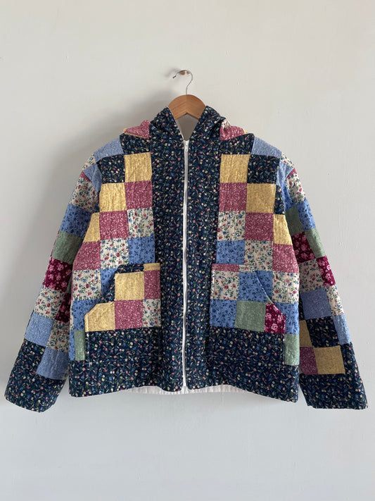 Quilt Hooded Jacket - S