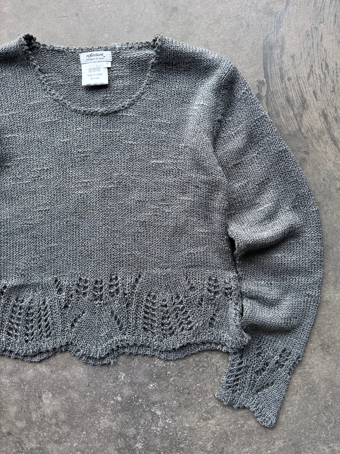 Crochet Sweater - S