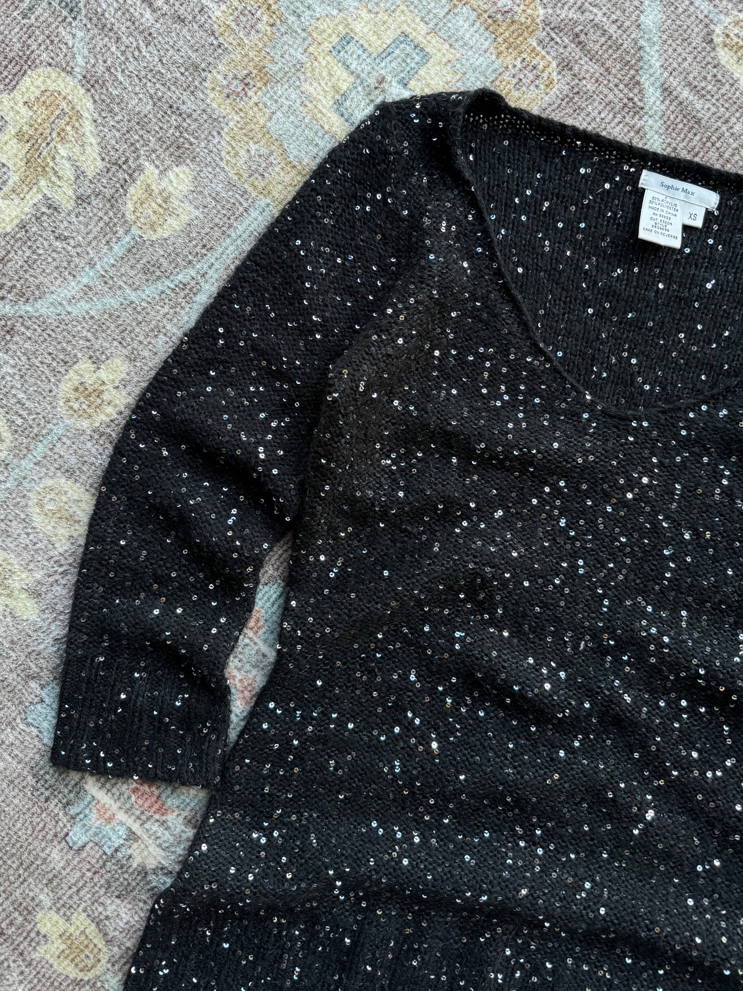 Knit Sequin Top - XS