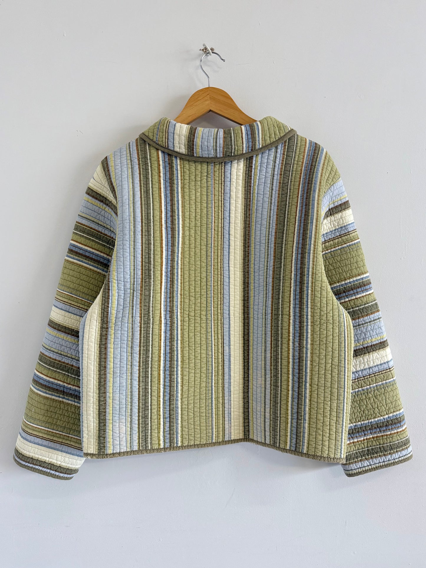 Quilt Button Snap Jacket - S