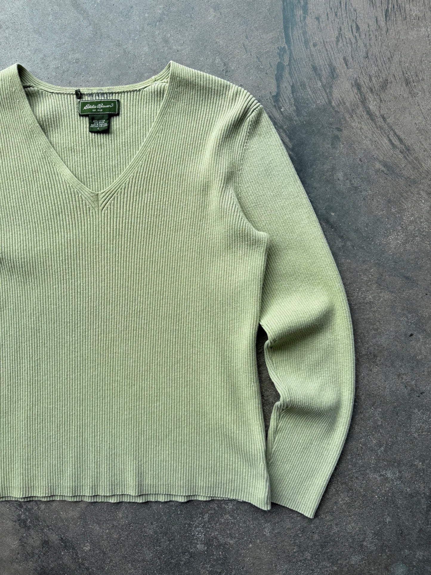 Ribbed Long Sleeve - L