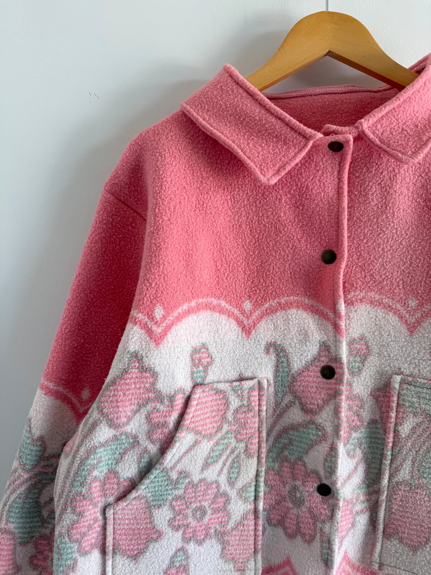 Blanket Button Snap Jacket - M