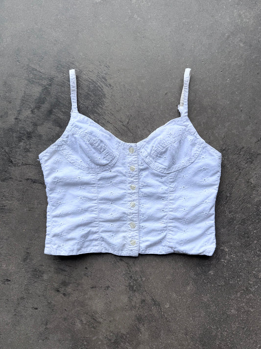 Eyelet Bustier Tank - M