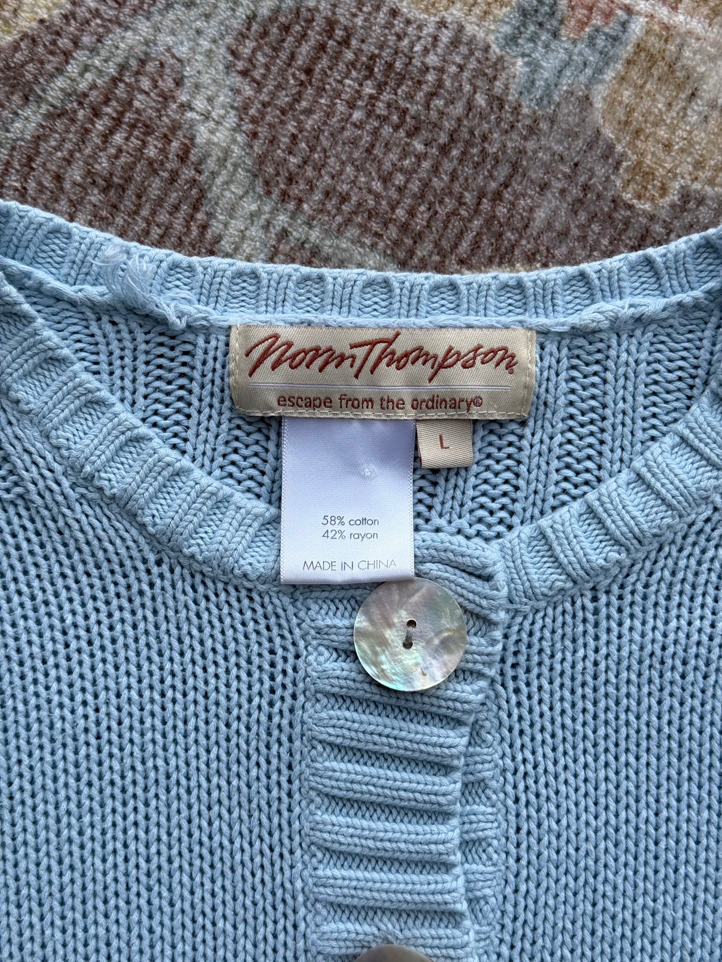Pearl Button Cardigan - L