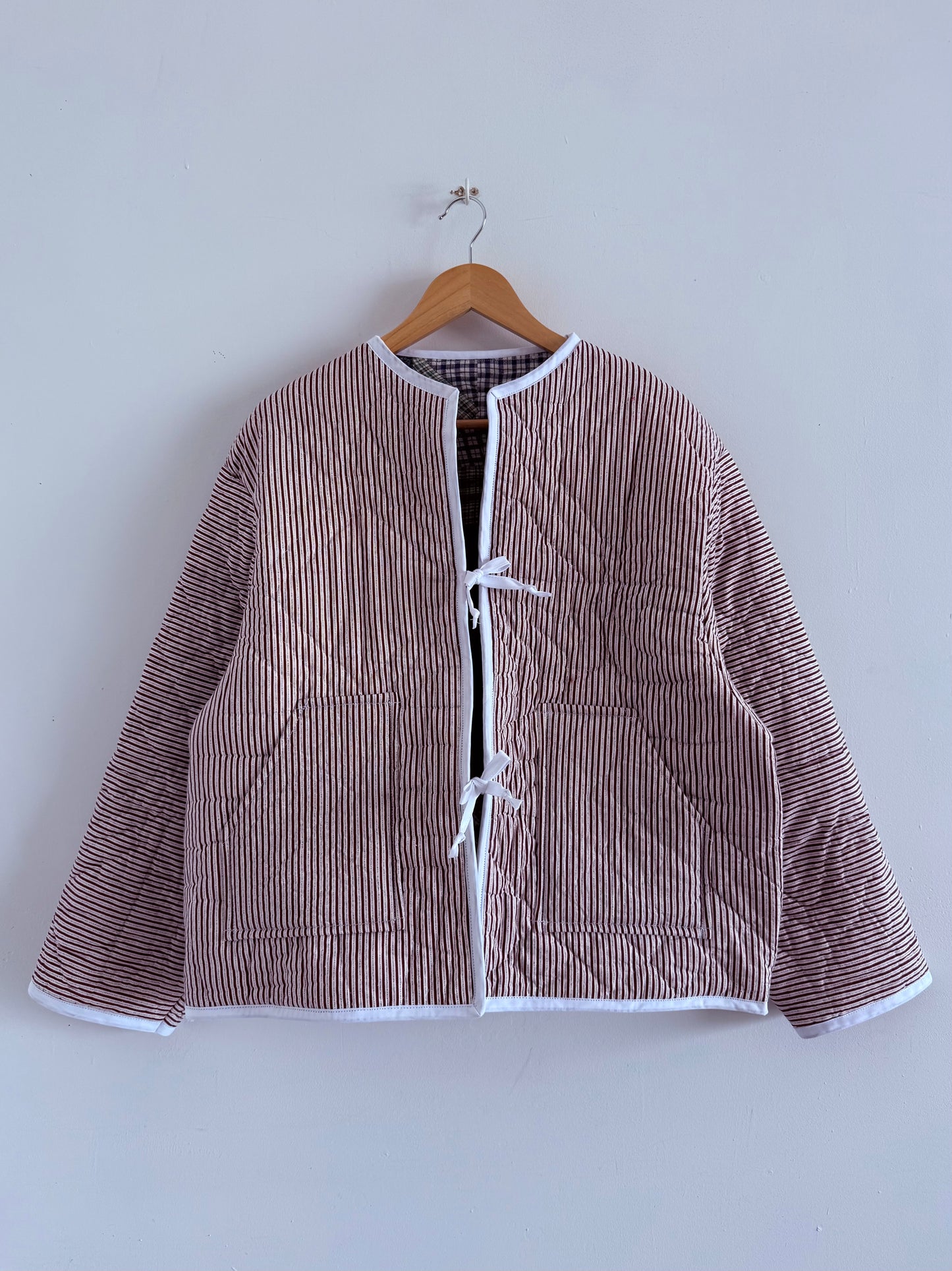 Quilt Tie Jacket - M