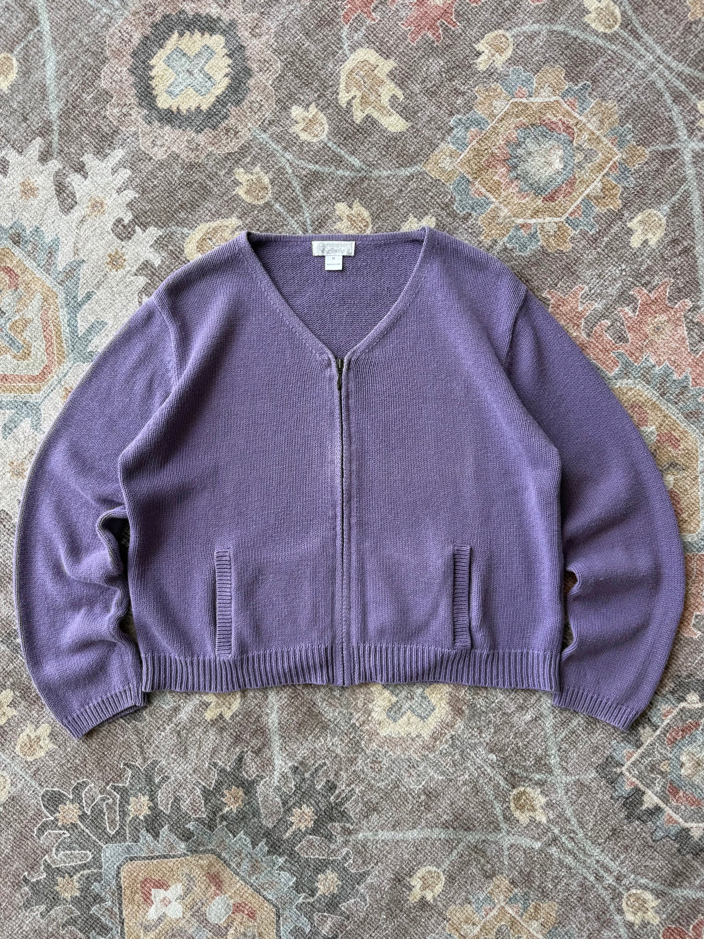Zip Up Cardigan - M