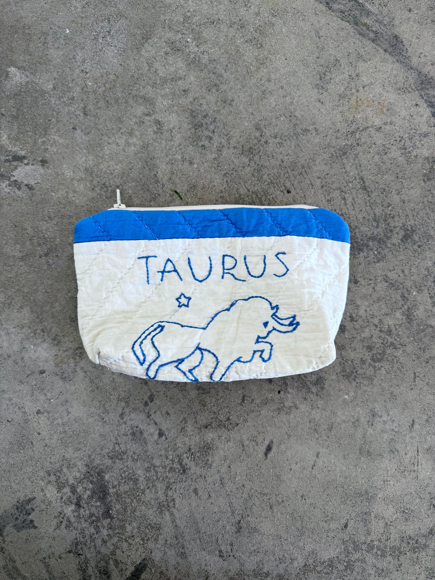 Taurus Zodiac Small Makeup Bag