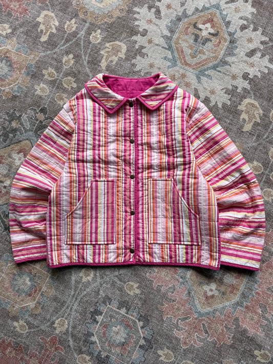 Quilt Snap Button Jacket - M
