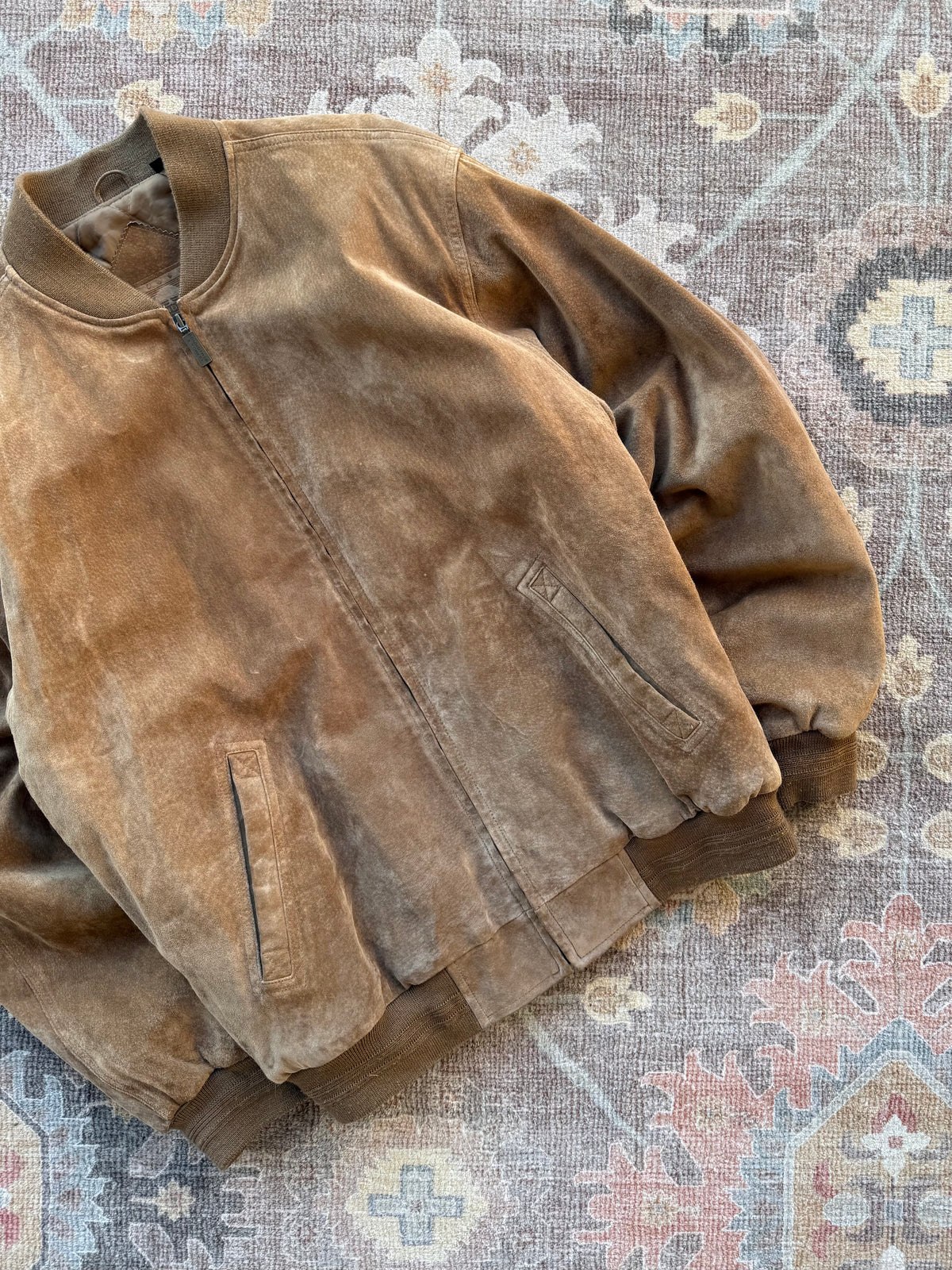 Suede Bomber Jacket - M