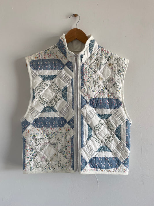 Quilt Zip Up Vest - S