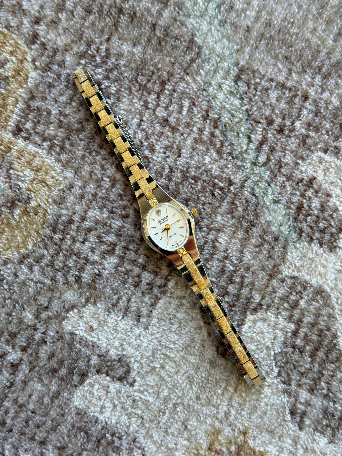 Two Tone Vintage Watch - 7” band