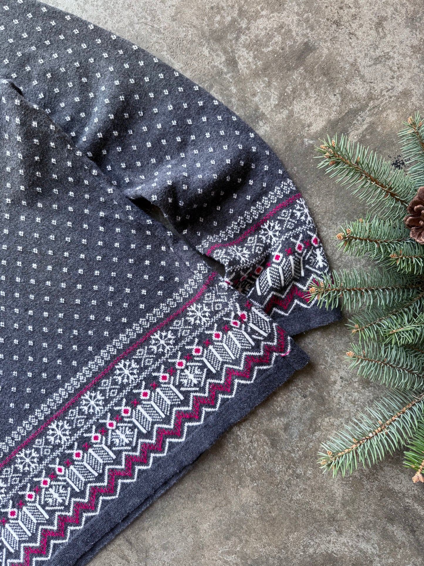 Wintry Knit Quarterzip - L