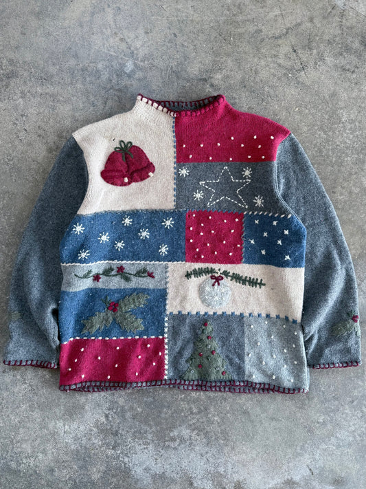 Christmas Mockneck Sweater - XL