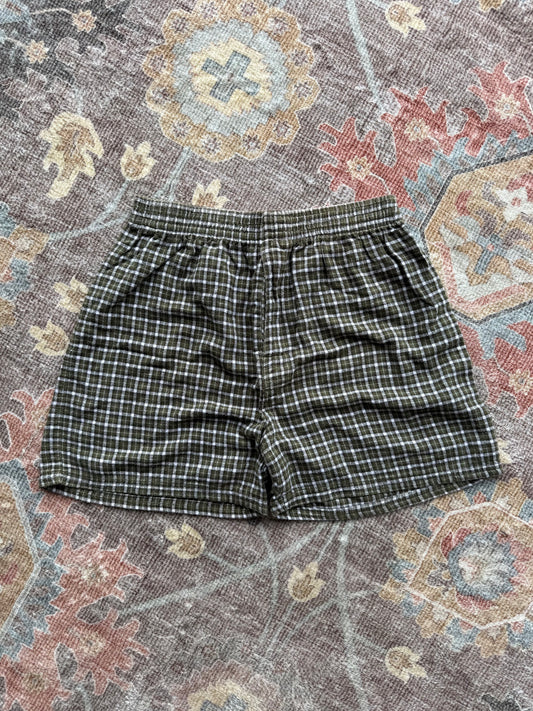 Plaid Boxer Shorts - S