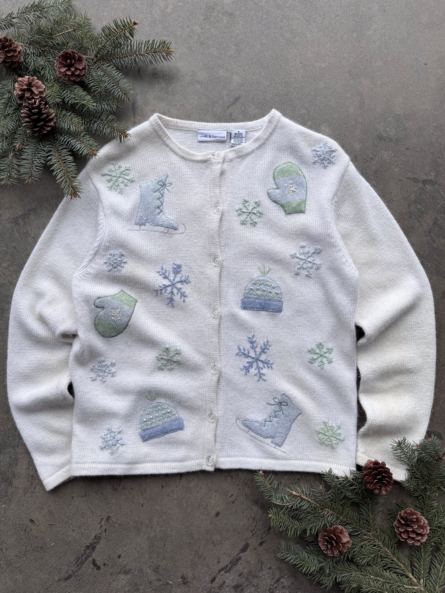 Ice Skates Cardigan - S